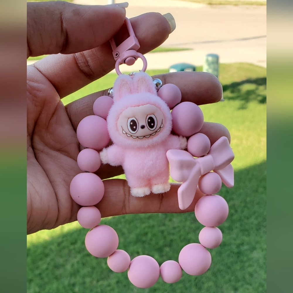 Keychain with Labubu inspiration for Bags, Keyrings Or Accessories Gifts